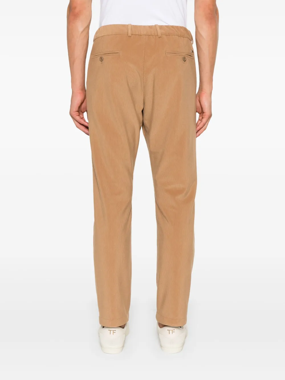 Herno Broek met logoplakkaat Beige