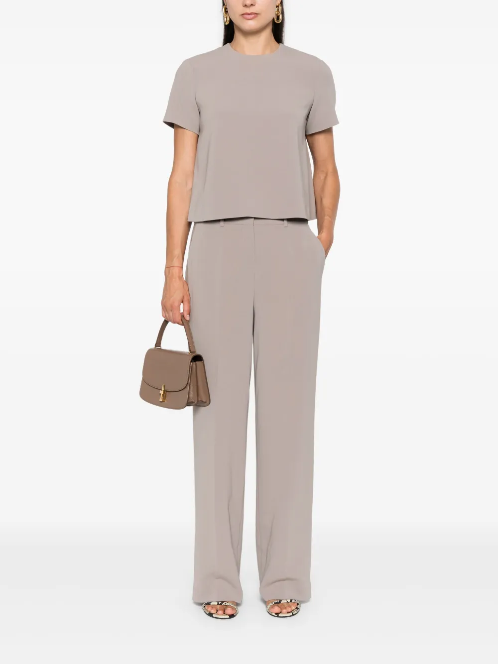 Theory Admiral crêpe blouse - Grijs