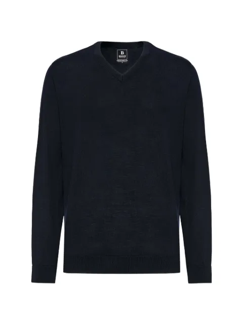 Boggi Milano merino-wool V-neck sweater