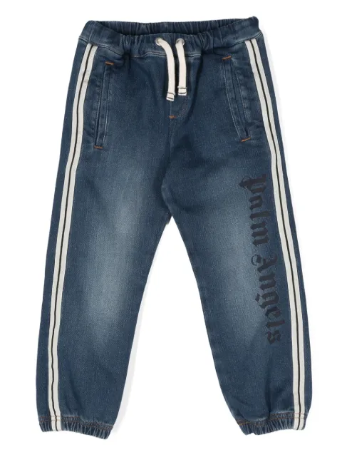 Palm Angels Kids logo-print jeans 