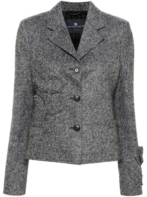 Ermanno Scervino blazer à fleurs appliquées