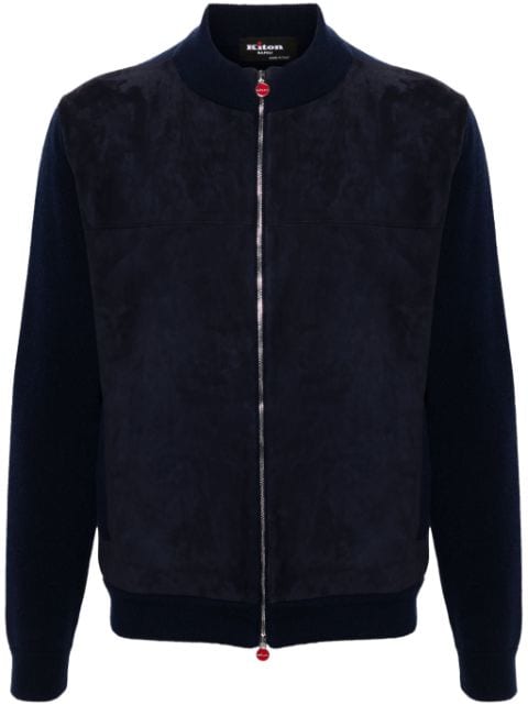 Kiton chamarra bomber con diseño de paneles