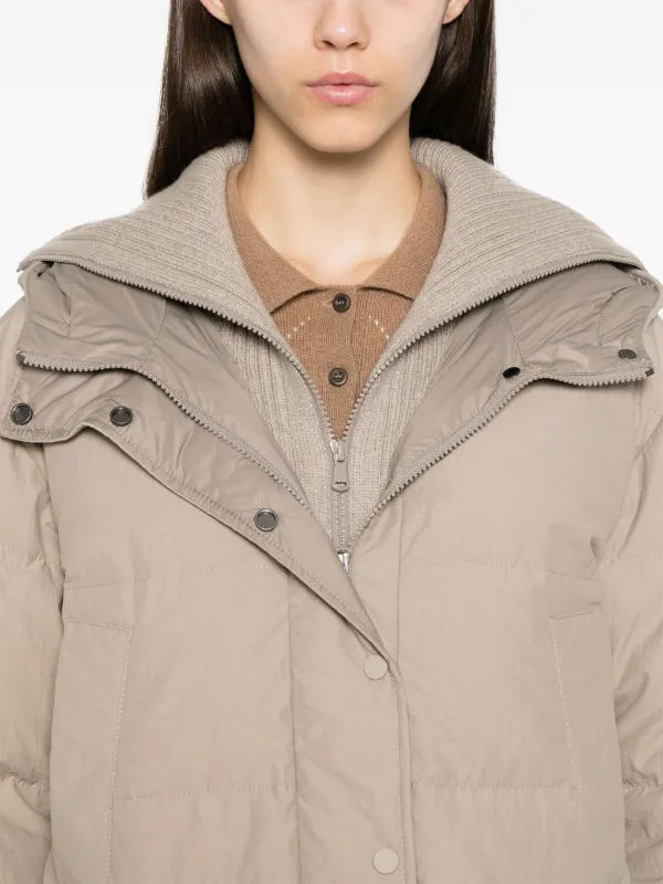 Brunello Cucinelli フーデッド パデッドジャケット | ニュートラル 