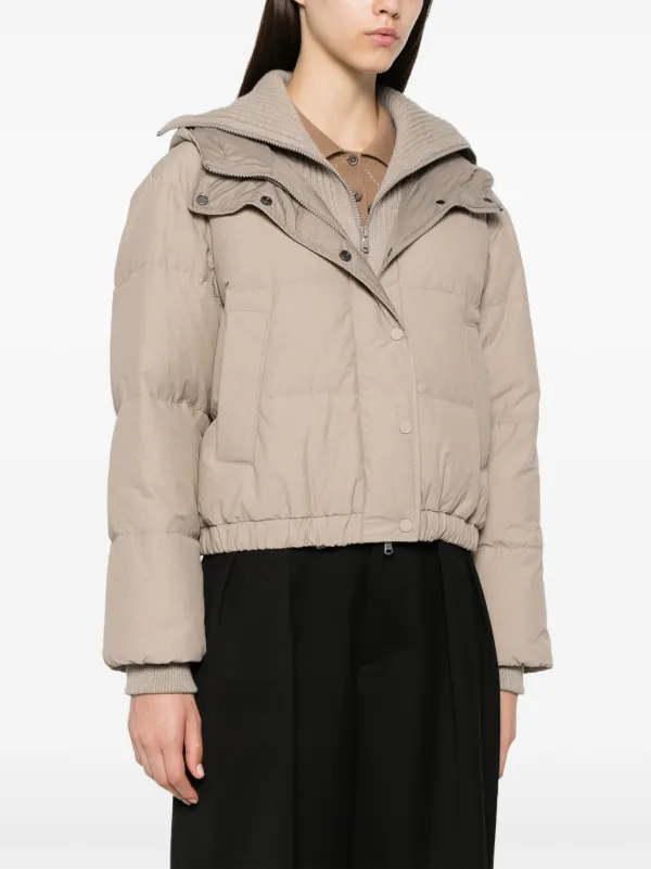 Brunello Cucinelli フーデッド パデッドジャケット | ニュートラル 