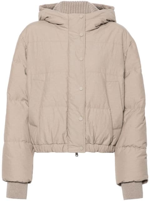 Brunello Cucinelli hooded puffer jacket 