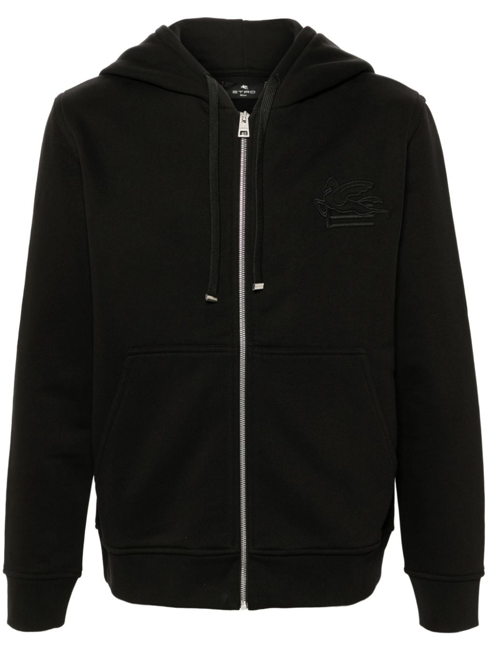 Shop Etro Pegaso-motif Hoodie In Black