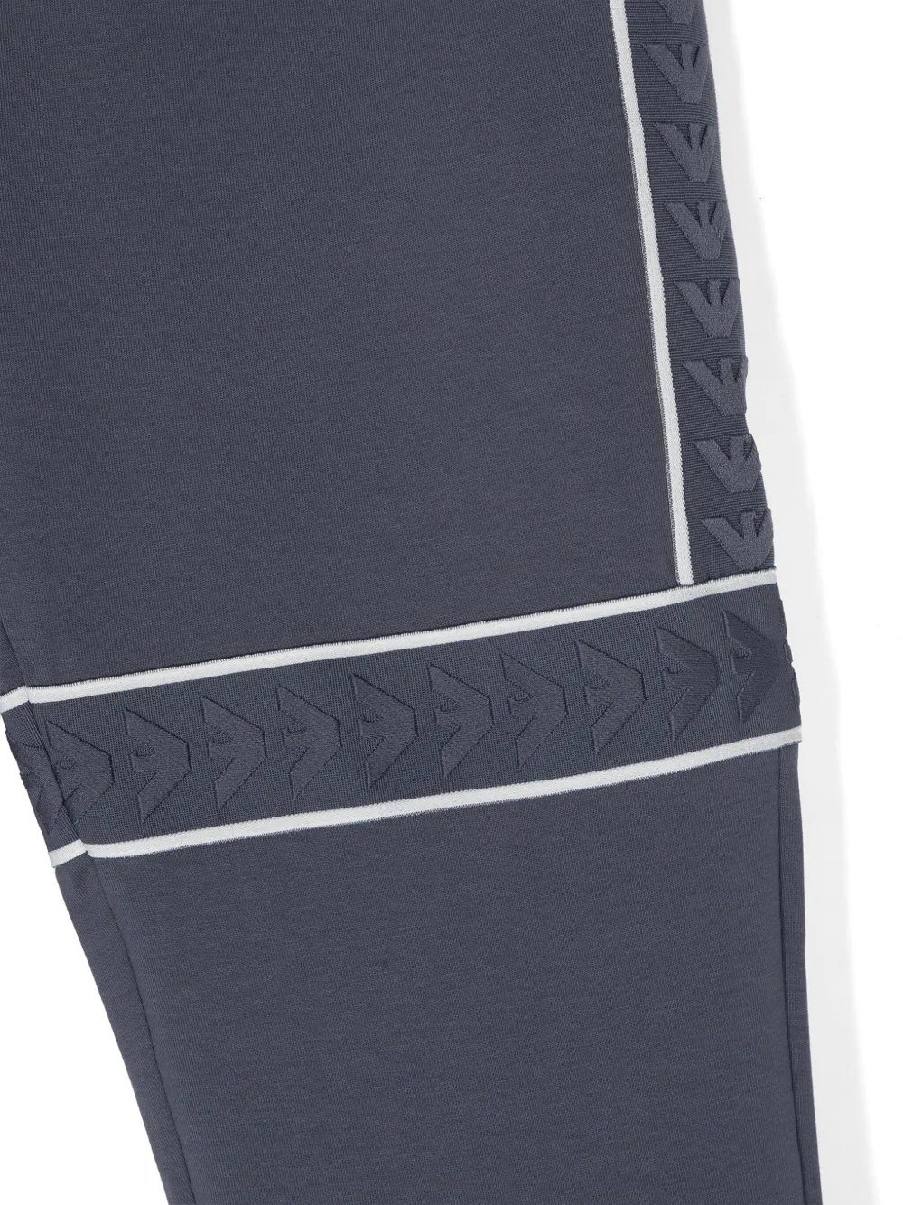 Emporio Armani Kids Trainingsbroek met logoband Blauw