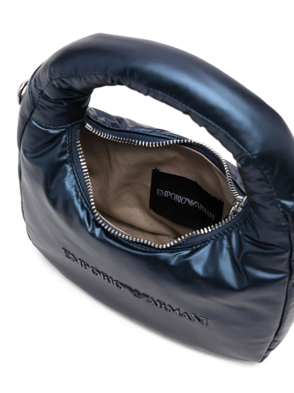 Emporio Armani Kids Schoudertas met logo Blauw