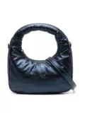 Emporio Armani Kids logo-lettering shoulder bag - Blue
