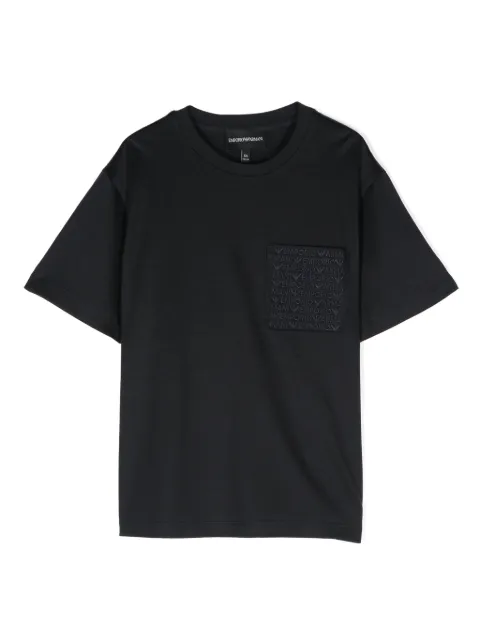 Emporio Armani Kids logo-embroidered T-shirt