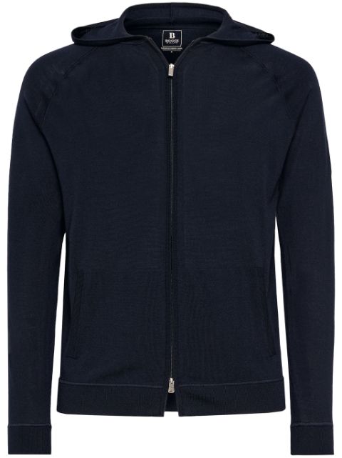 Boggi Milano merino-wool zip hoodie Men