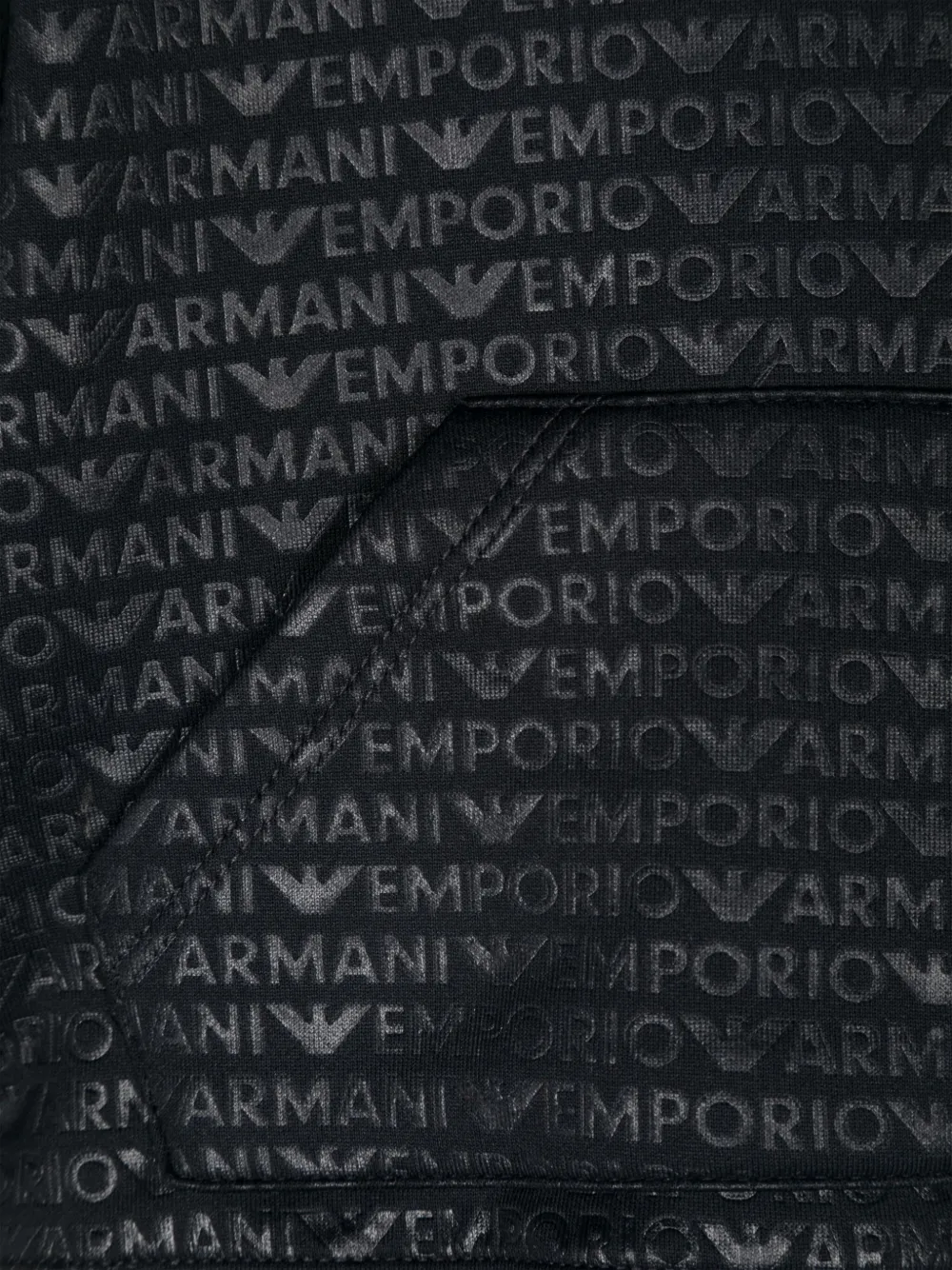 Emporio Armani Kids Hoodie met logoprint Blauw