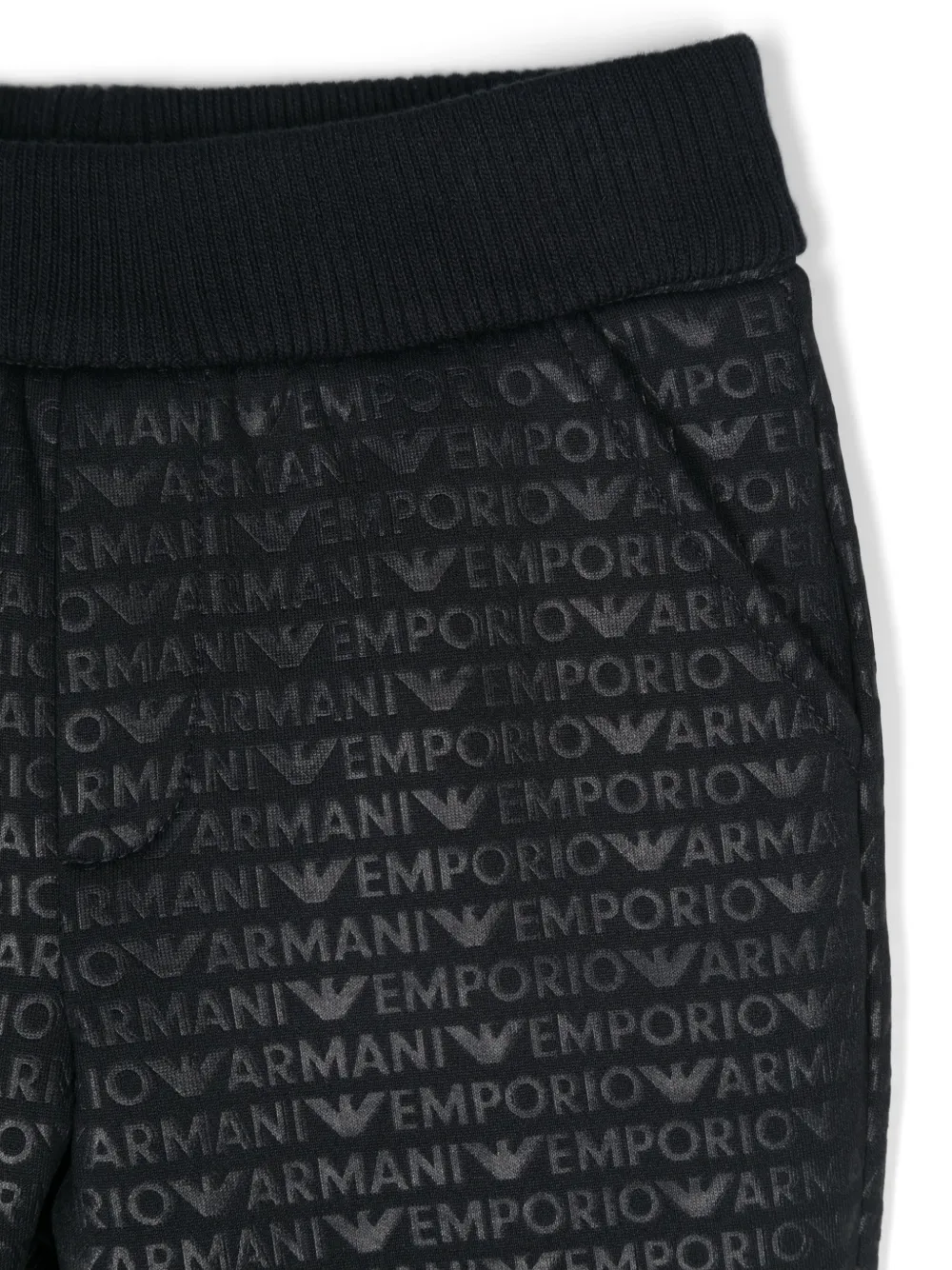 Emporio Armani Kids Broek met logoprint Blauw