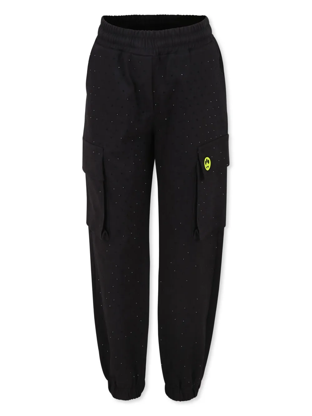 Shop Barrow Rhinestone-embellished Trousers In Black