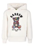 Barrow kids graphic-print hoodie - White
