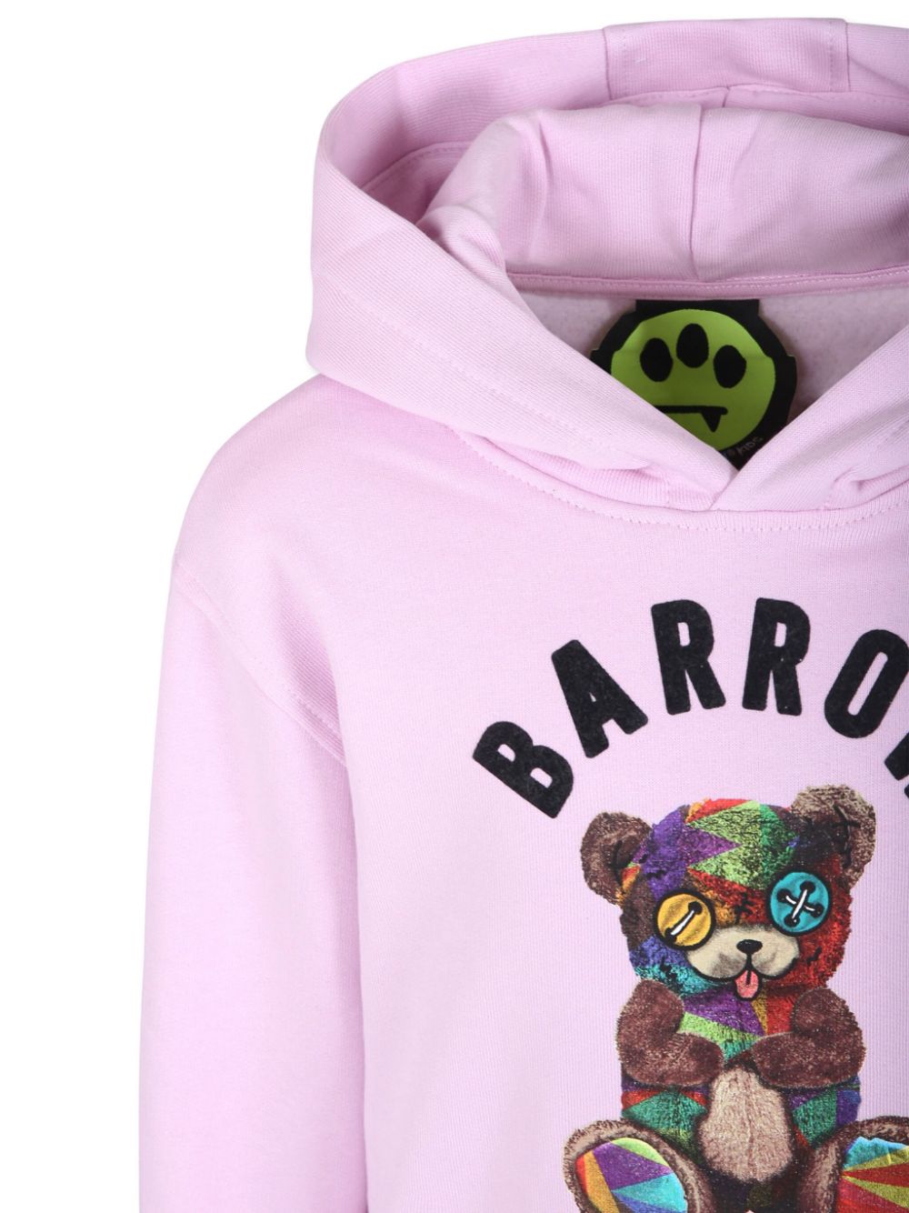 Shop Barrow Graphic-print Hoodie In Pink