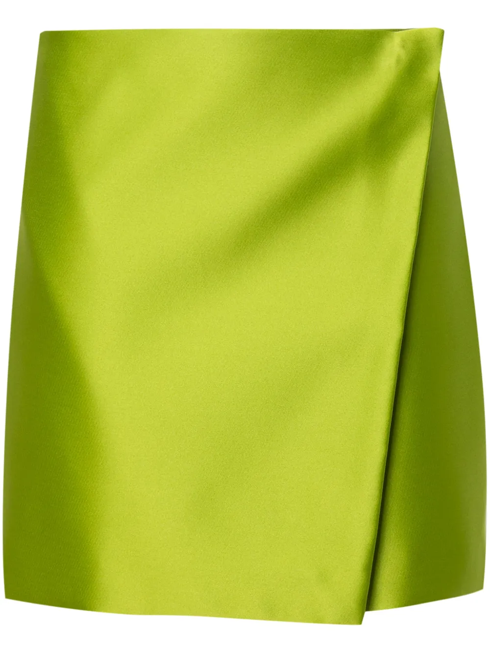 wraparound-style mini skirt