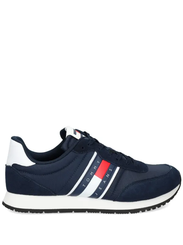 Tommy Jeans logo-appliqué Sneakers Blue FARFETCH IN - Main Image