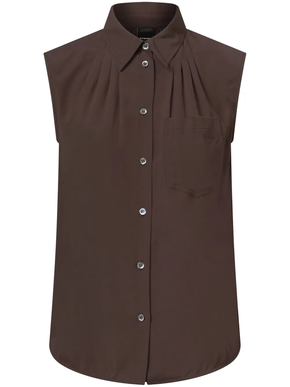 PINKO Mouwloze blouse Bruin