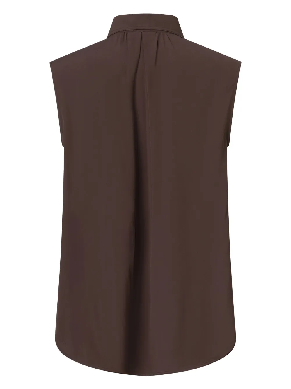 PINKO crepe-de-chine sleeveless shirt - Bruin