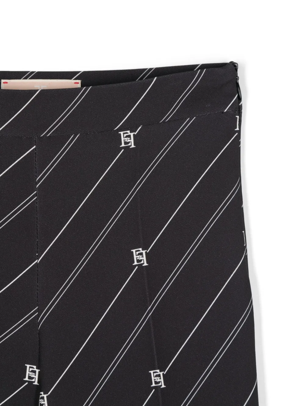 Elisabetta Franchi La Mia Bambina Gestreepte broek Zwart