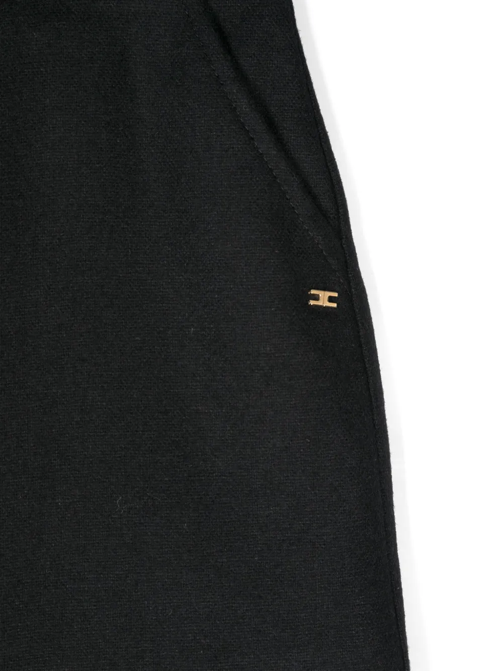 Elisabetta Franchi La Mia Bambina Rok met logoplakkaat Zwart