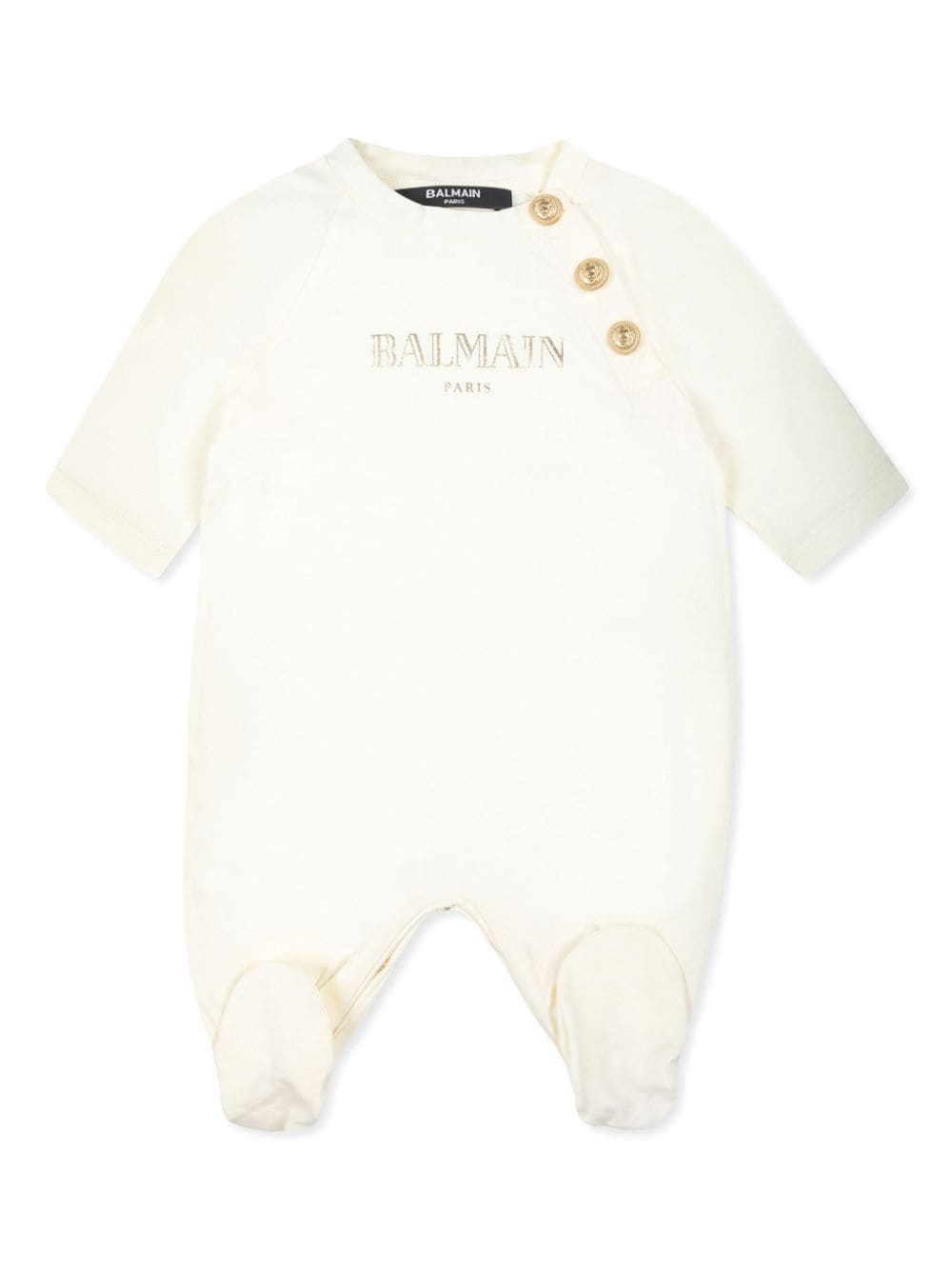 Balmain Kids logo-print babygrow set - Beige