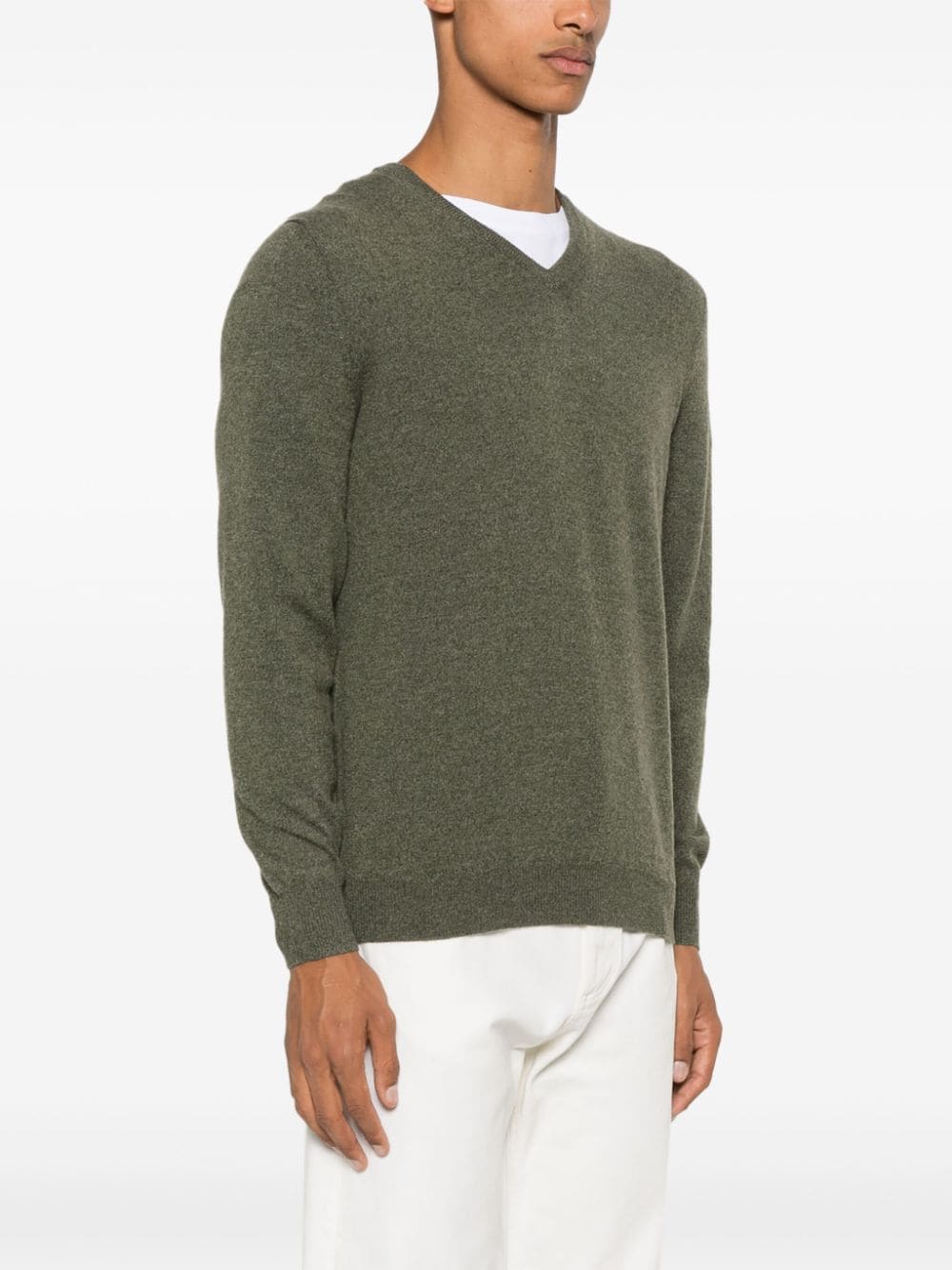 Shop Fedeli Cashmere Sweater In Green