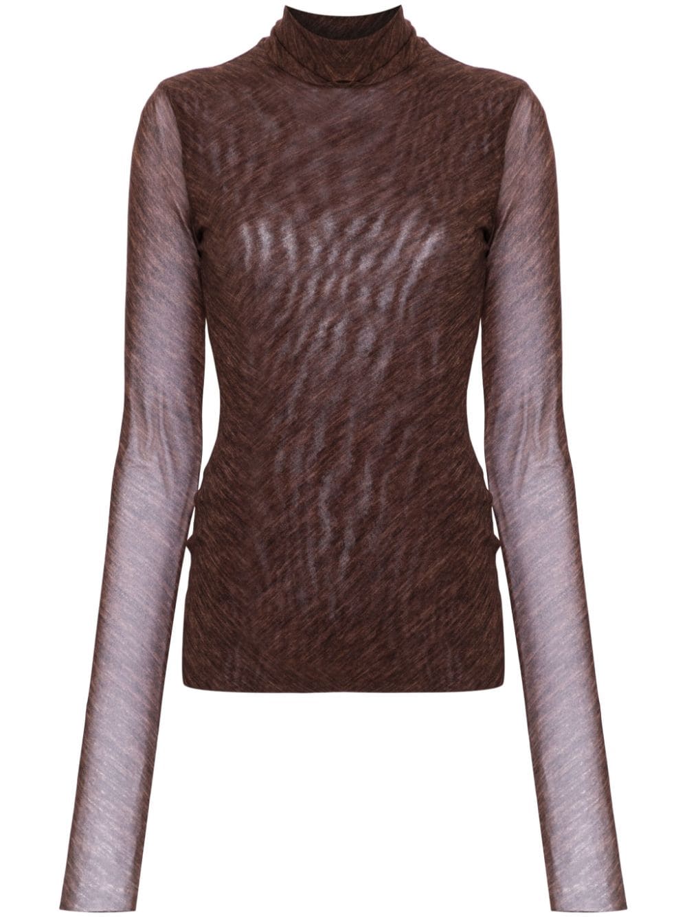 Shop Philosophy Di Lorenzo Serafini Mélange Top In Brown