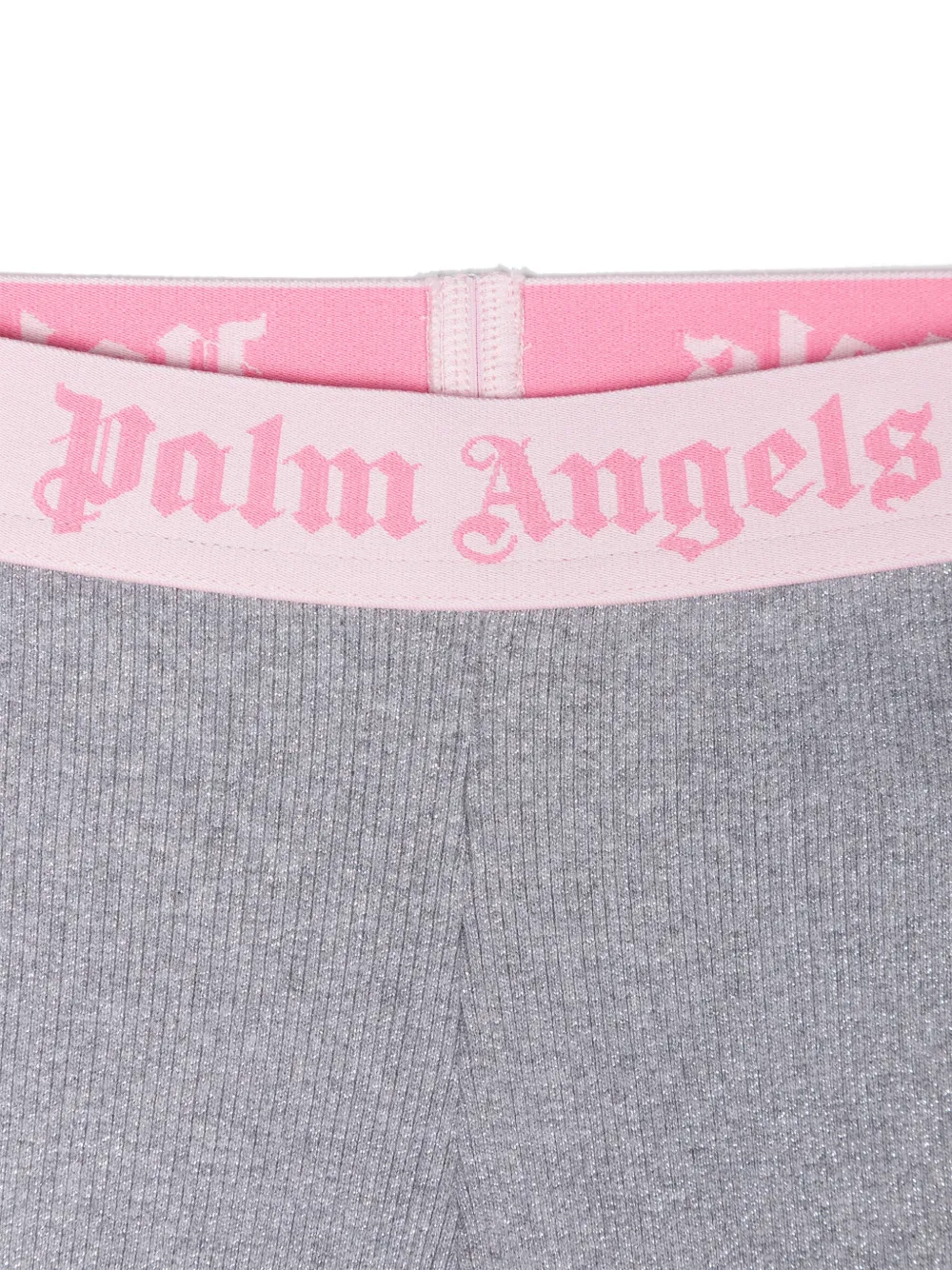 Palm Angels Kids Broek met logoband Zilver