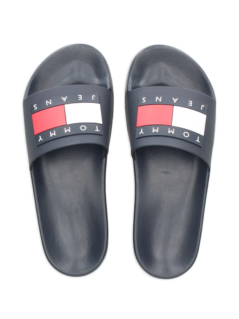 Tommy Jeans badge pool slides Blue