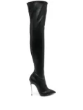 Casadei 120mm Blade boots - Black