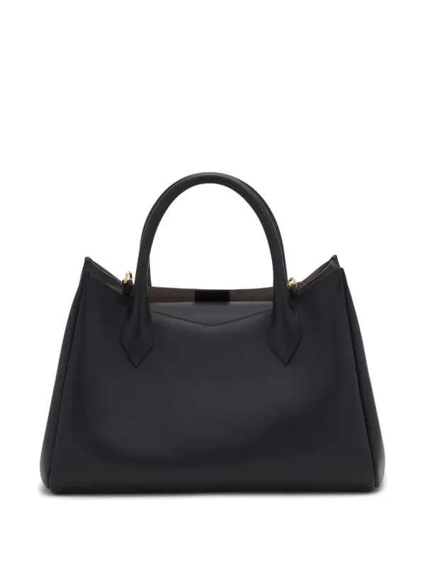 Lanvin logo-stamp Tote Bag | Black | FARFETCH
