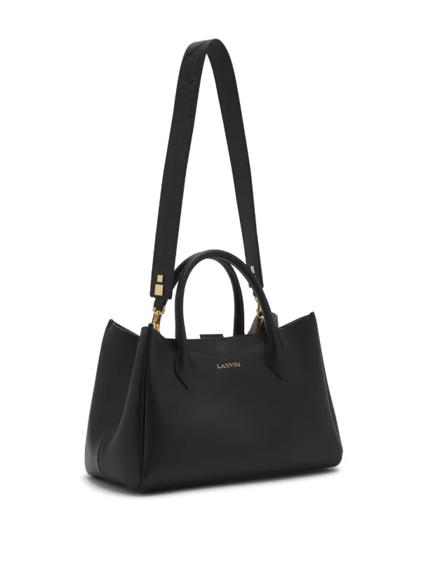 Lanvin logo-stamp Tote Bag | Black | FARFETCH Lanvin logo-stamp Tote Bag | Black | FARFETCH