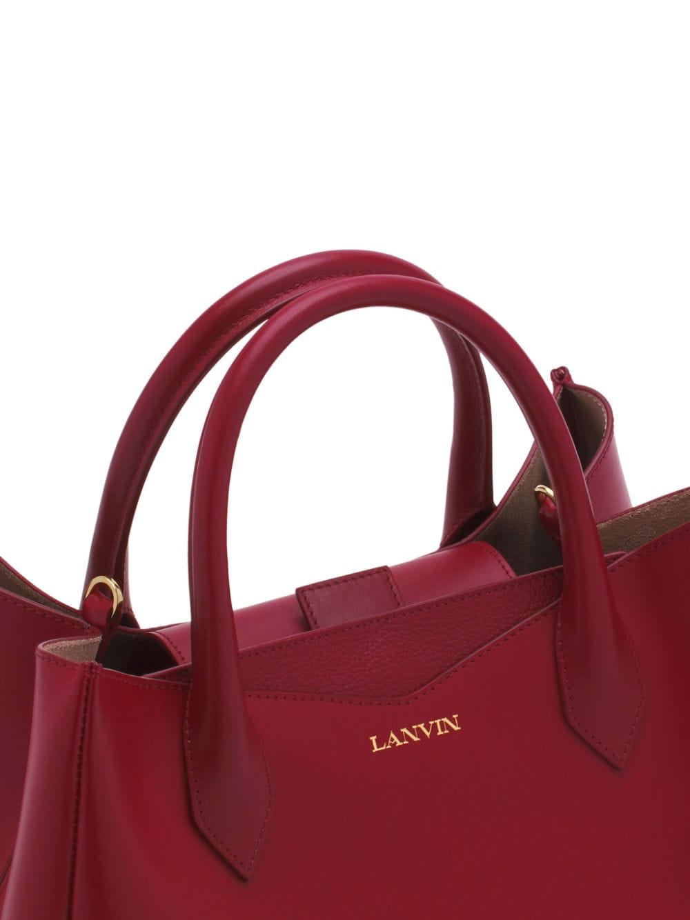 Shop Lanvin Logo-stamp Tote Bag In Red