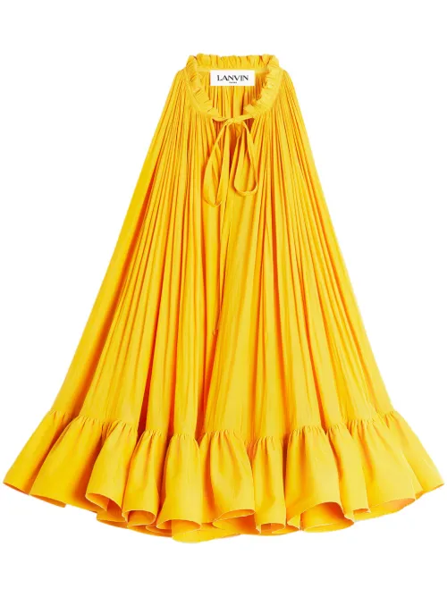 Robe courte à volants - Lanvin - Modalova