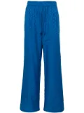 Off-White jacquard pyjama trousers - Blue