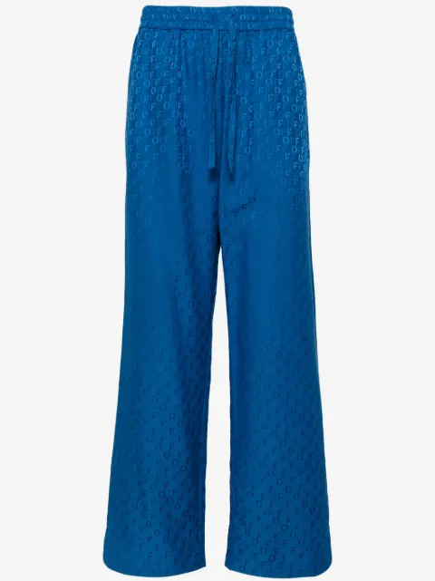 Off-White pantalones de pijama en jacquard