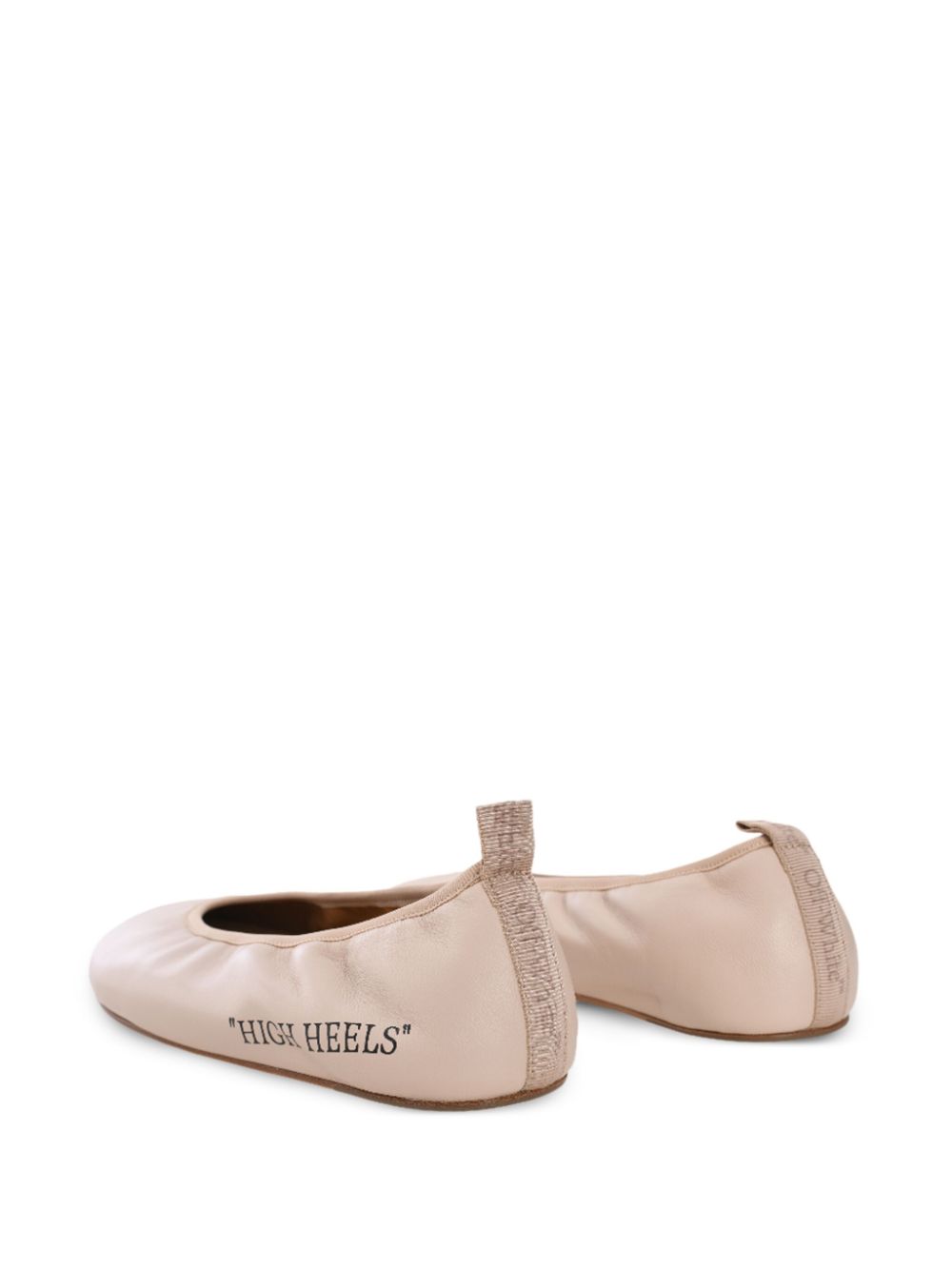 Off-White High Heels ballerina shoes Neutrals