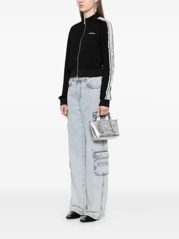 Off White Mini Day Off Crossbody Bag Silver FARFETCH IE