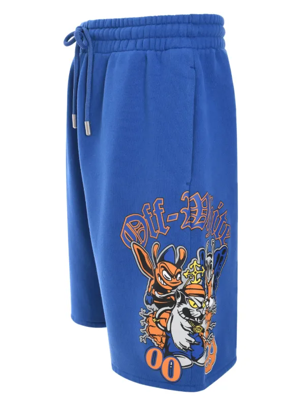 Off-White Pixel Skate Sweat Shorts ショーツ パンツ Off-White Gang Skate ショートパンツ | ブルー | FARFETCH JP