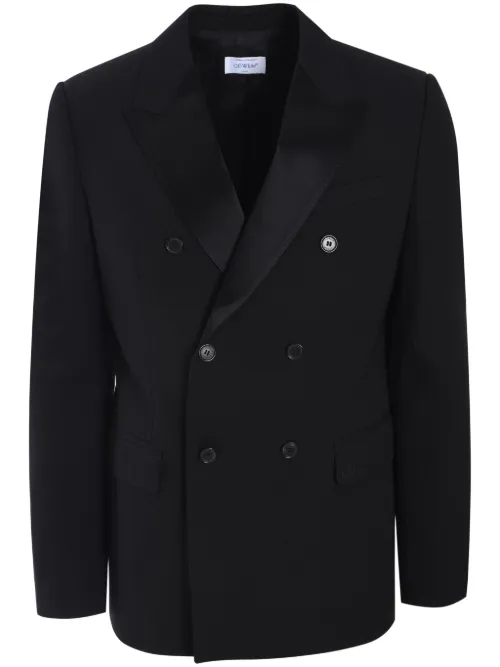 Blazer à boutonnière croisée - Off-White - Modalova