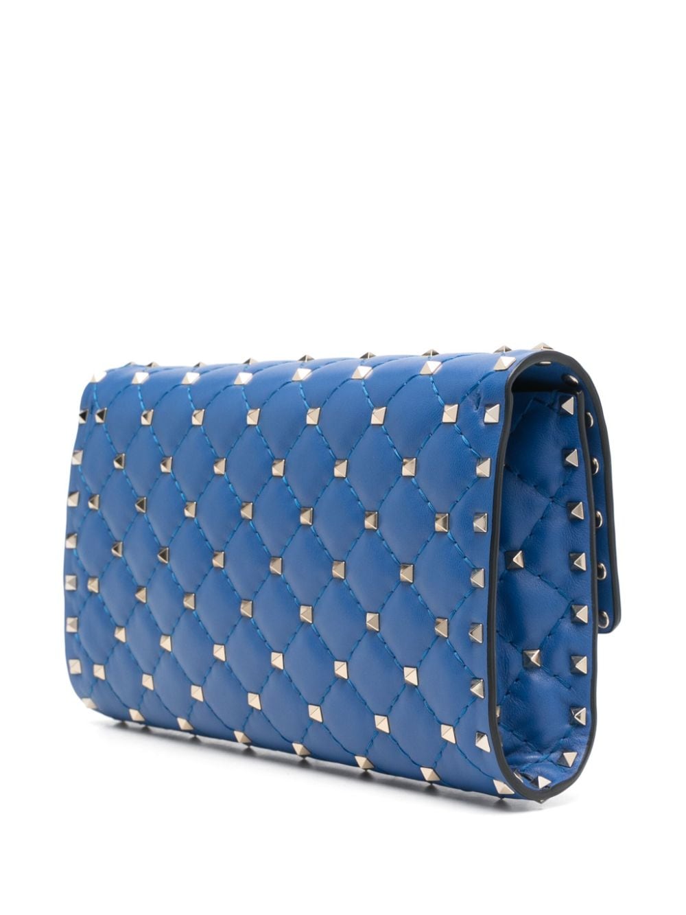 Shop Valentino Rockstud Spike Cross Body Bag In Blau