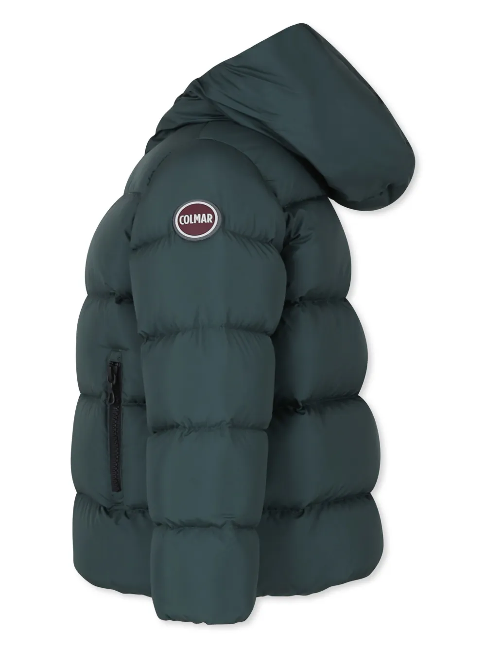 Colmar Kids Gewatteerd jack met logopatch Groen