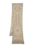 ETRO Barocco jacquard-knit scarf - Yellow
