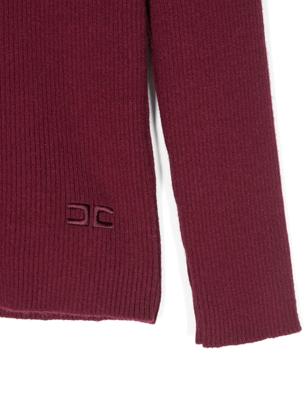 Elisabetta Franchi La Mia Bambina Ribgebreide trui Rood