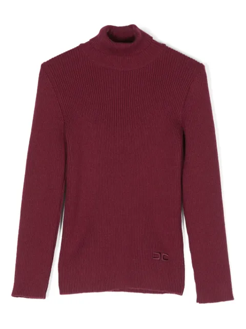 Elisabetta Franchi La Mia Bambina ribbed-knit sweater