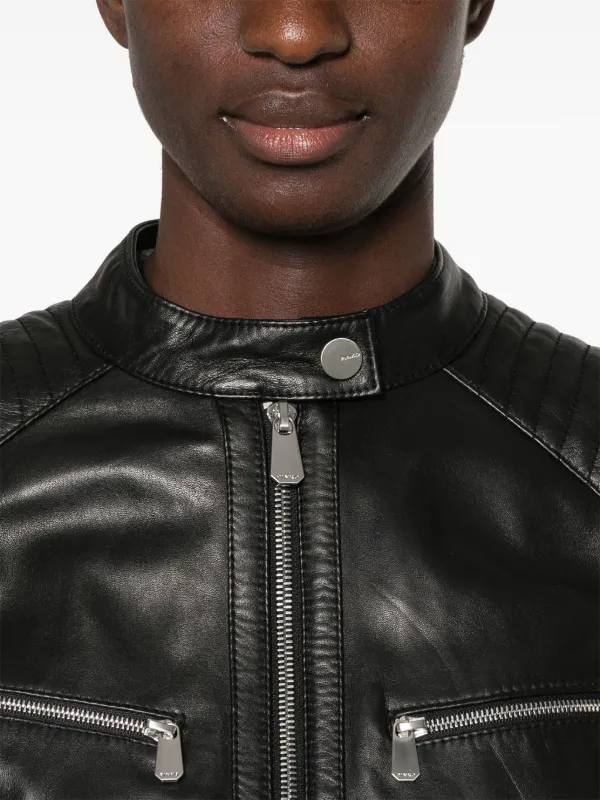 PINKO Batman Biker Jacket | Black | FARFETCH
