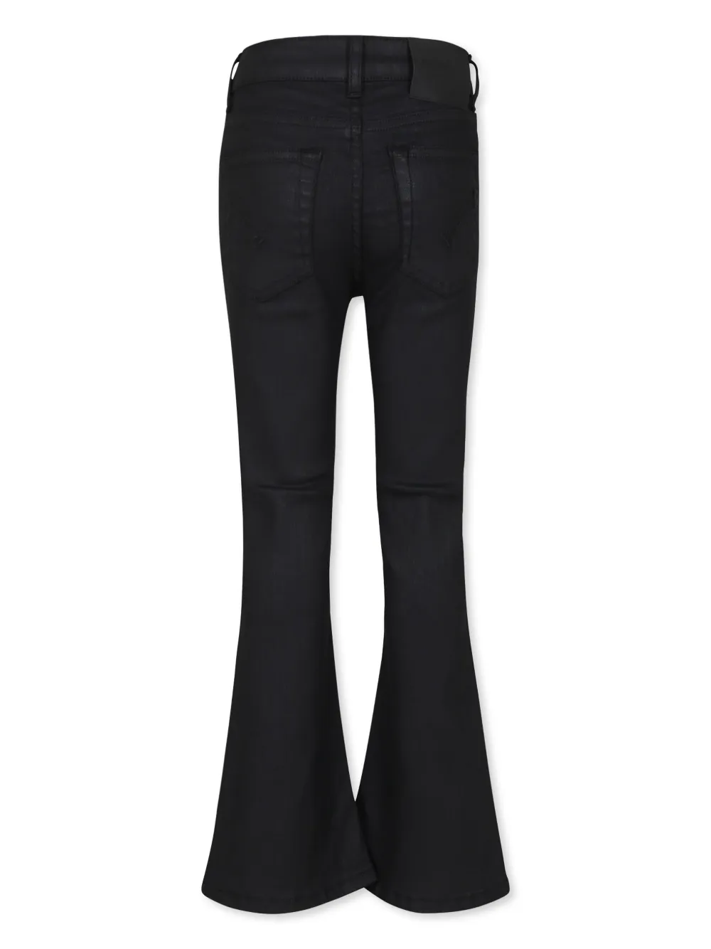 DONDUP KIDS logo patch flared jeans - Zwart