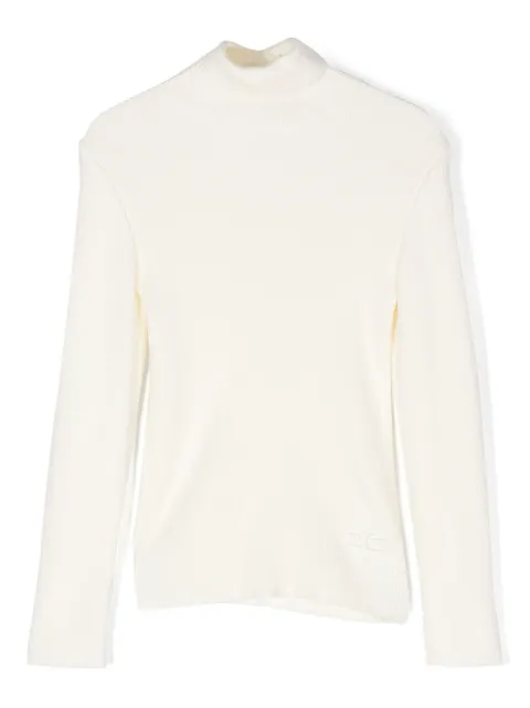 Elisabetta Franchi La Mia Bambina logo-embroidered sweater